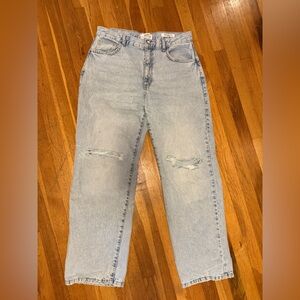 Cotton On Blue Boyfriend Jeans Distressed Casual